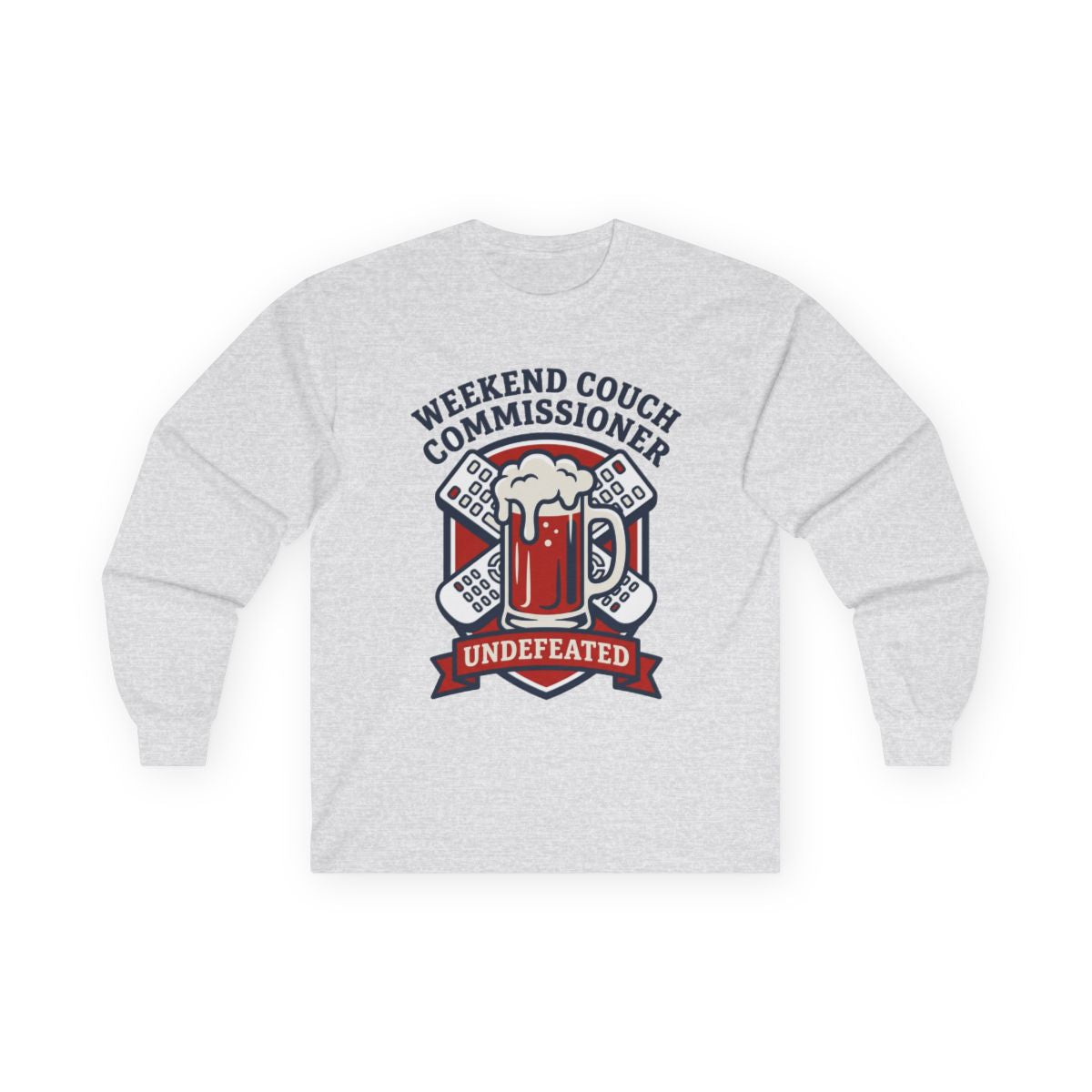 Weekend Couch Commissioner Crest Long Sleeve — lifestyle photo