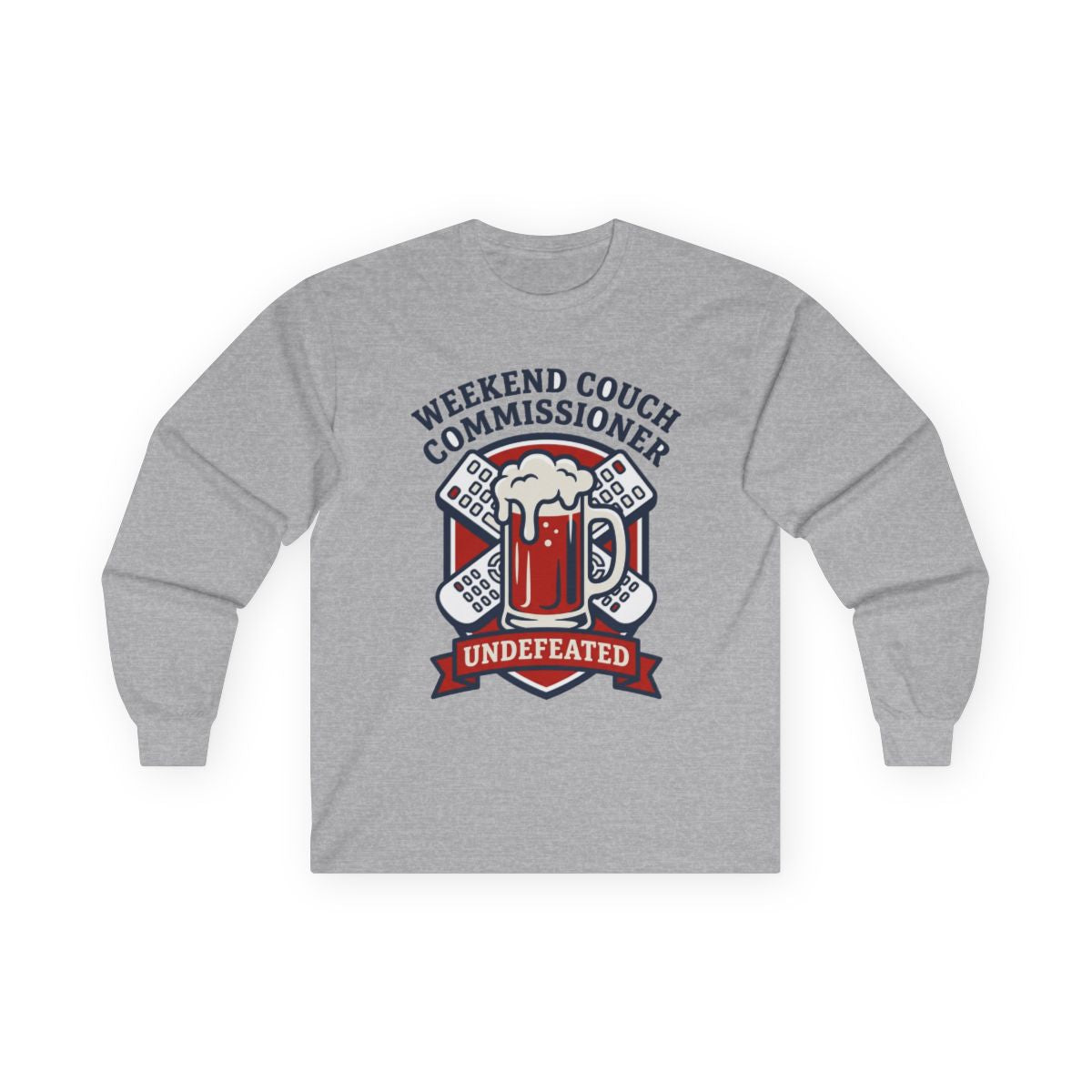 Weekend Couch Commissioner Crest Long Sleeve — lifestyle photo