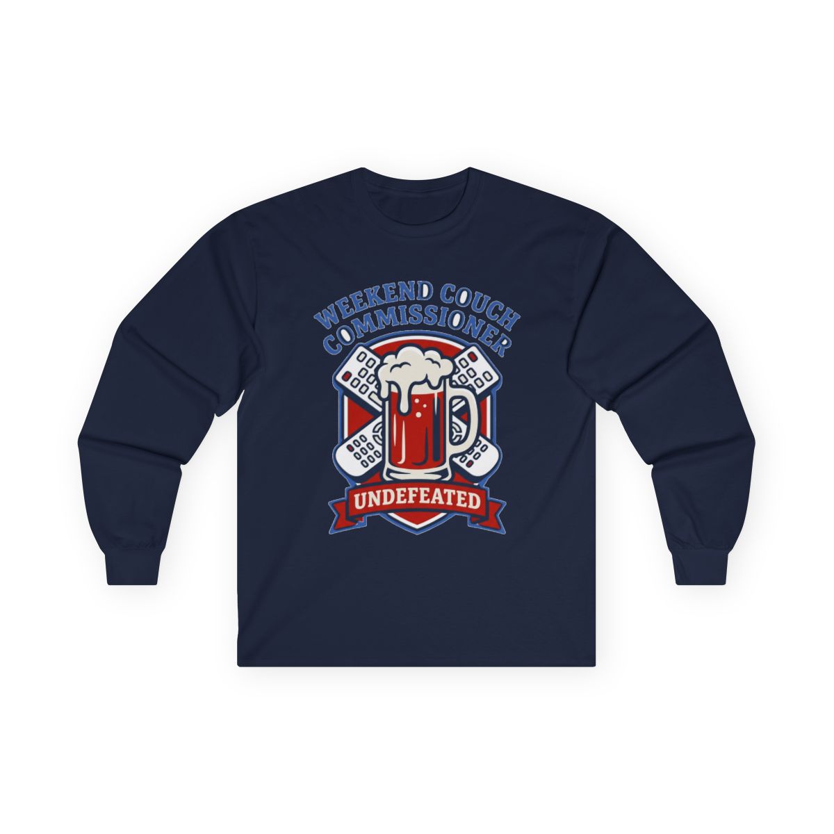 Weekend Couch Commissioner Crest Long Sleeve — lifestyle photo